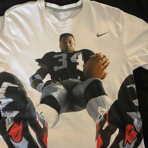 Nike dri-fit size medium. Bo Jackson Over You rare in white. Excellent condition